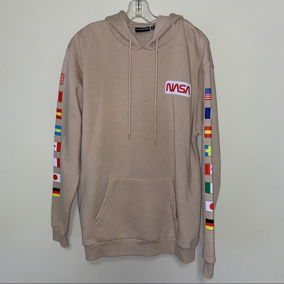 beige nasa hoodie